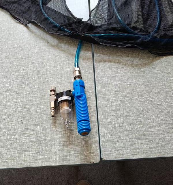 Chaleco de enfriamiento de tubo de vórtice Senjoy con compresor de aire para metalurgia, forja, astilleros, soldadura, calderas de petróleo, fábricas de arenado.