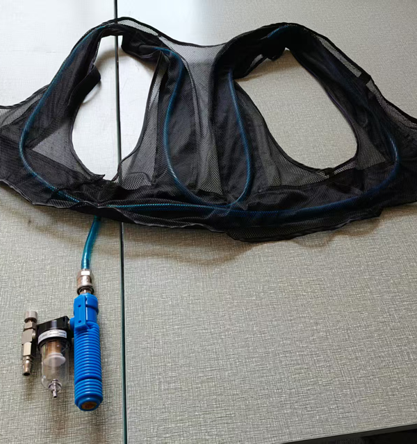 Chaleco de enfriamiento de tubo de vórtice Senjoy con compresor de aire para metalurgia, forja, astilleros, soldadura, calderas de petróleo, fábricas de arenado.