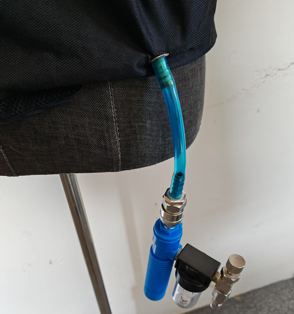 Chaleco de enfriamiento de tubo de vórtice Senjoy con compresor de aire para metalurgia, forja, astilleros, soldadura, calderas de petróleo, fábricas de arenado.