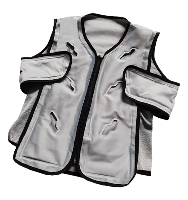 Ropa de refrigeración Senjoy de TPU con circulación de agua, bomba silenciosa, ajuste ajustable, con fuente de alimentación portátil, para trabajo al aire libre.