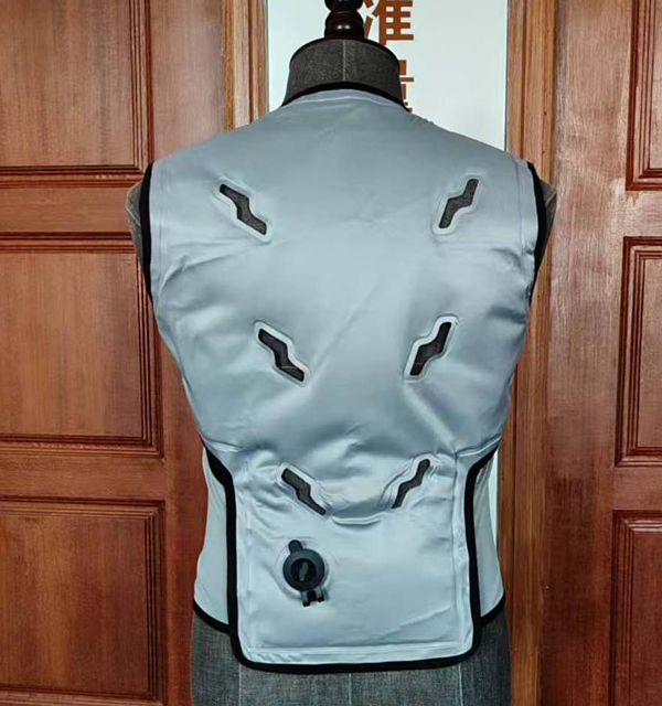 Ropa de refrigeración Senjoy de TPU con circulación de agua, bomba silenciosa, ajuste ajustable, con fuente de alimentación portátil, para trabajo al aire libre.