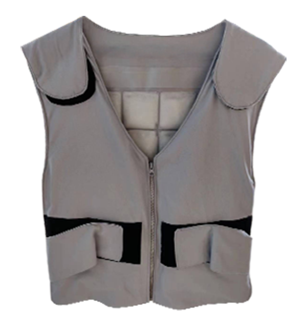 Chaleco refrigerante Senjoy para hombre y mujer con 2 paquetes PCM que proporciona una temperatura constante de 65 °F durante 3 a 4 horas.